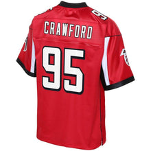 Load image into Gallery viewer, Youth Atlanta Falcons Jack Crawford NFL Pro Line Red Team Color Player Jersey
