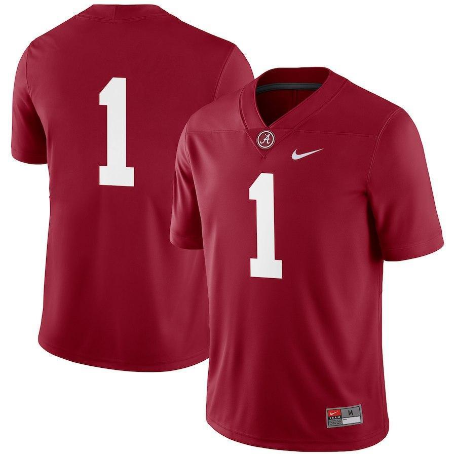 #1 Alabama Crimson Tide Football Game Jersey - Crimson