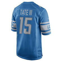 Load image into Gallery viewer, Golden Tate Detroit Lions Game Jersey - Blue