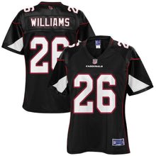 Load image into Gallery viewer, Brandon Williams Arizona Cardinals Pro Line Women's Player Jersey – Black 2018/2019
