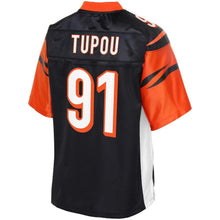 Load image into Gallery viewer, Youth Cincinnati Bengals Josh Tupou NFL Pro Line Black Player Jersey