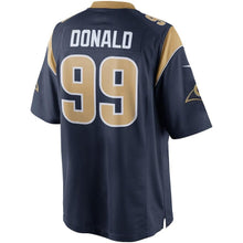 Load image into Gallery viewer, AARON DONALD LOS ANGELES RAMS SUPER BOWL JERSEY - NAVY