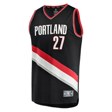Load image into Gallery viewer, Portland Trail Blazers Jusuf Nurkic Branded Youth Fast Break Player Jersey - Icon Edition - Black 2018/2019