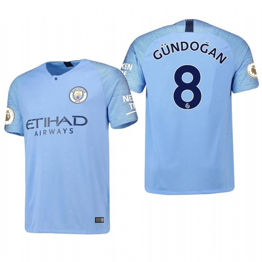 Manchester City No8 Gundogan Away Soccer Club Jersey