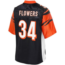 Load image into Gallery viewer, Youth Cincinnati Bengals Quinton Flowers NFL Pro Line Black Player Jersey