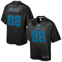 Load image into Gallery viewer, Youth Carolina Panthers Greg Olsen NFL Pro Line Black Reverse Fashion Jersey