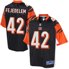 Load image into Gallery viewer, Youth Cincinnati Bengals Clayton Fejedelem NFL Pro Line Black Player Jersey