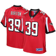 Load image into Gallery viewer, Youth Atlanta Falcons Deante Burton NFL Pro Line Red Player Jersey