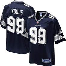 Load image into Gallery viewer, Youth Dallas Cowboys Antwaun Woods NFL Pro Line Navy Player Jersey