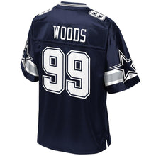 Load image into Gallery viewer, Youth Dallas Cowboys Antwaun Woods NFL Pro Line Navy Player Jersey