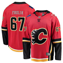Load image into Gallery viewer, Michael Frolik Calgary Flames Player Swingman Jersey