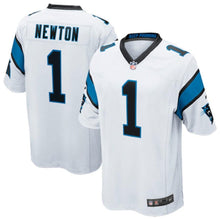 Load image into Gallery viewer, Youth Carolina Panthers Cam Newton Nike Black Team Color Game Jersey