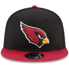 Load image into Gallery viewer, New Era Arizona Cardinals Baycik Snapback Adjustable Hat - Black/Cardinal