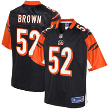 Load image into Gallery viewer, Youth Cincinnati Bengals Preston Brown NFL Pro Line Black Player Jersey