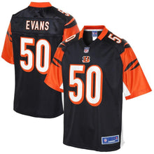 Load image into Gallery viewer, Youth Cincinnati Bengals Jordan Evans NFL Pro Line Black Player Jersey
