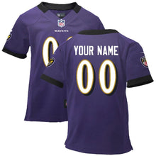 Load image into Gallery viewer, Nike Toddler Baltimore Ravens Customized Team Color Game Jersey