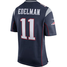 Load image into Gallery viewer, Ulian Edelman New England Patriots Game Jersey - Navy Blue 2018/2019 Super Bowl